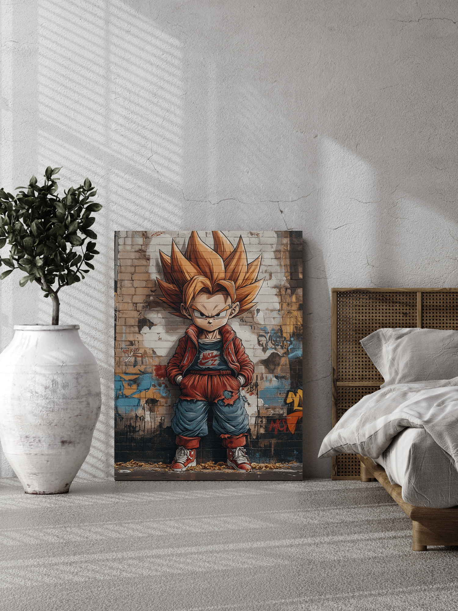 Tableau Sneakers en toile Dragon ball z - Déco sneakers et street art