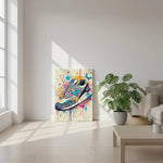 Tableau sneakers en toile New Balance éclat de peinture - Décoration sneakers